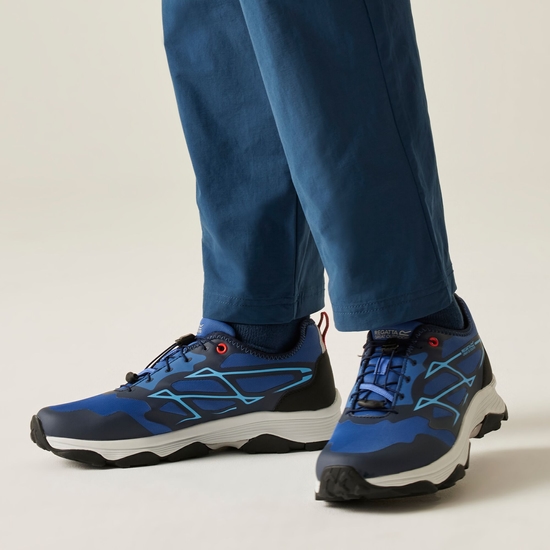 Regatta Mens Clydebank Waterproof Walking Shoes Navy Blaze Regatta Mens Clydebank Waterproof Walking Shoes Navy Blaze