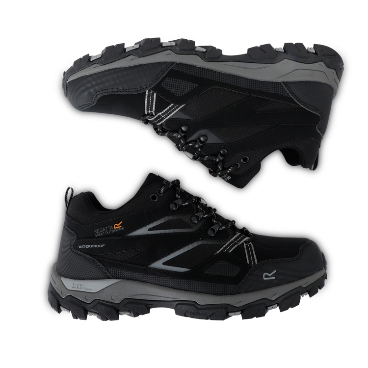 Men's Holcombe Low III Walking Shoes Black Granite