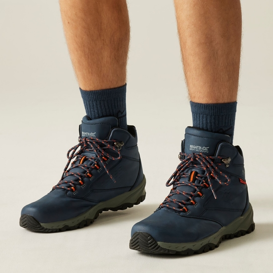 Men's Amble Walking Boots Navy Blue