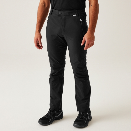 Men s Highton Walking Trousers Black Regatta UK