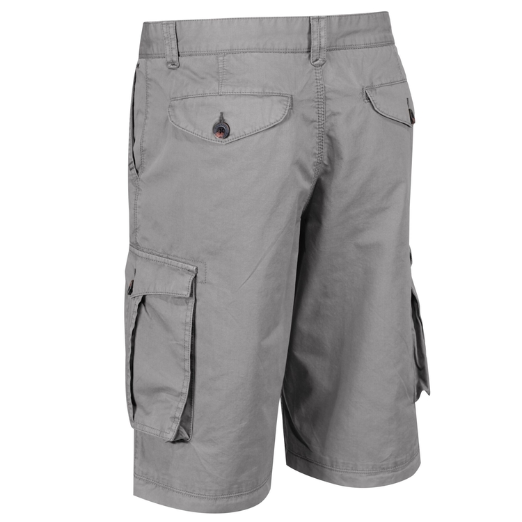 Men s Shorebay Vintage Look Cargo Shorts Mineral Grey Regatta IE