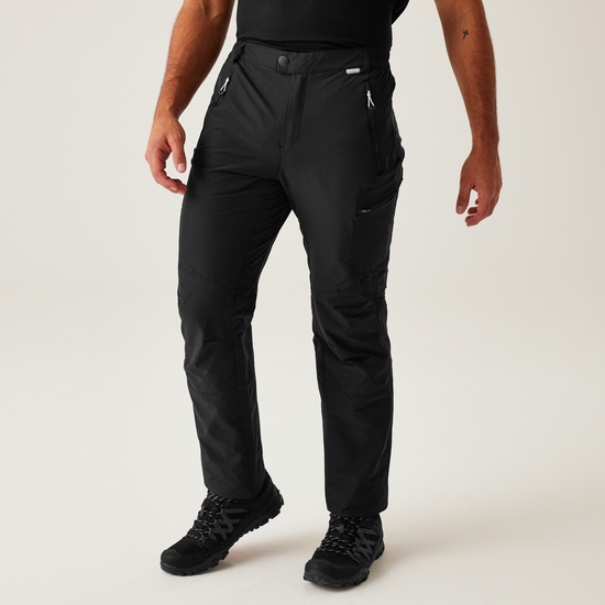 Men s Highton Lined Walking Trousers Black Regatta IE