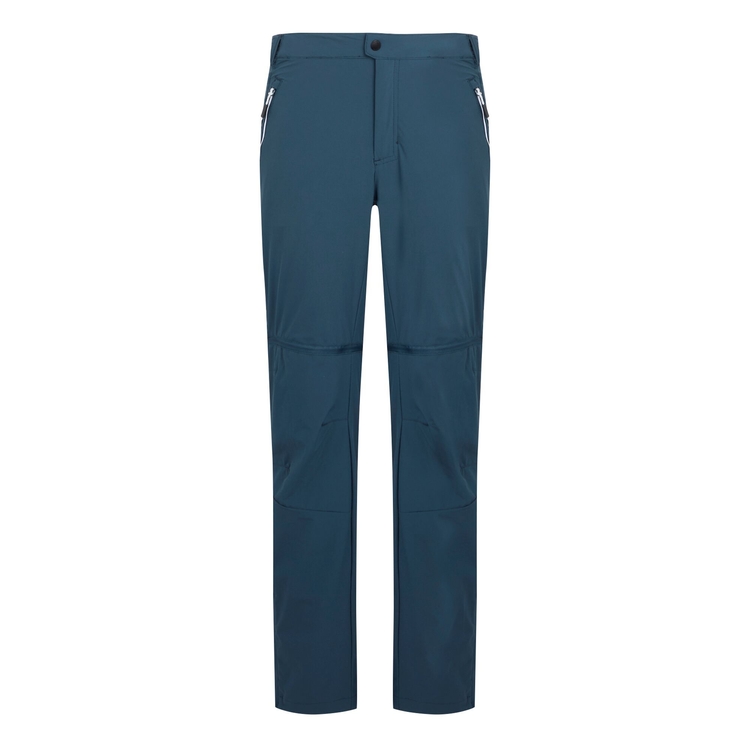 Men's Mountain Zip Off Walking Trousers Moonlight Denim Regatta UK