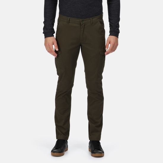 Dark khaki cargo pants on sale