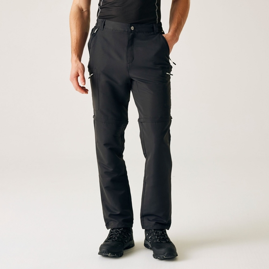Men's Leesville III Zip Off Walking Trousers Ash
