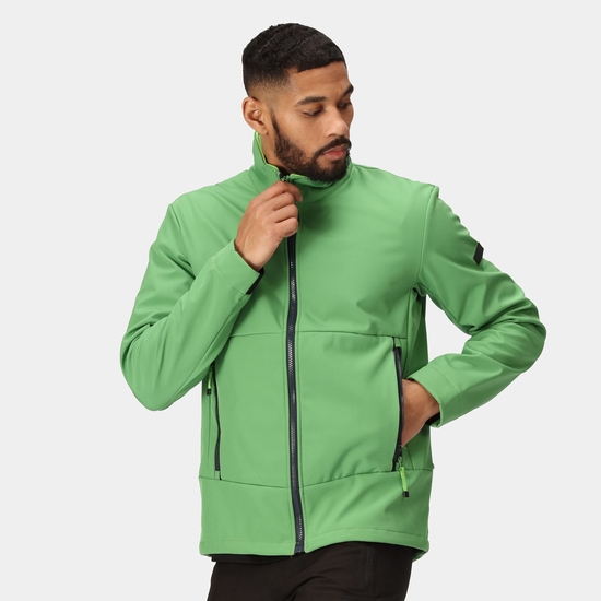 Mens green softshell jacket shop
