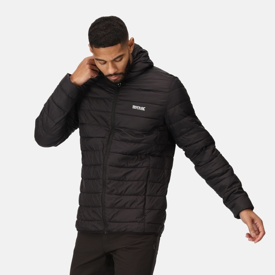 Men s Hooded Hillpack Lightweight Jacket Black Regatta ROW