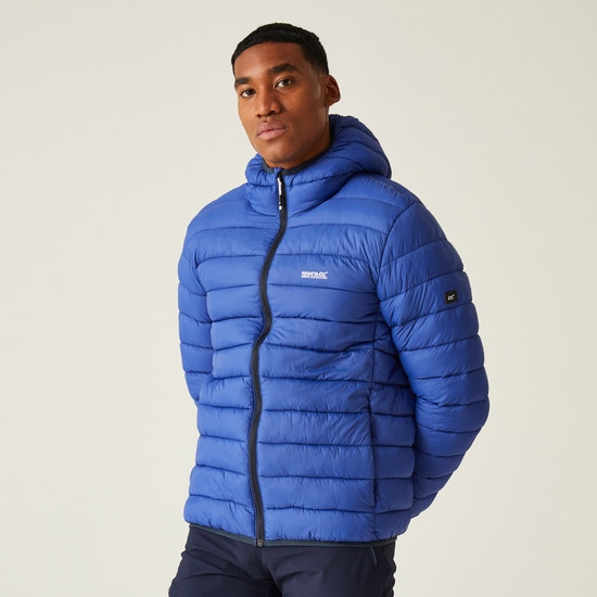 Men s Hooded Marizion Padded Jacket New Royal Oxford Blue Regatta ROW
