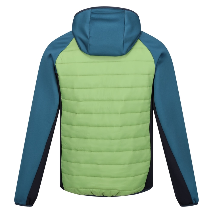 Men s Andreson VIII Hybrid Jacket Piquant Green Moroccan Blue Navy Regatta IE