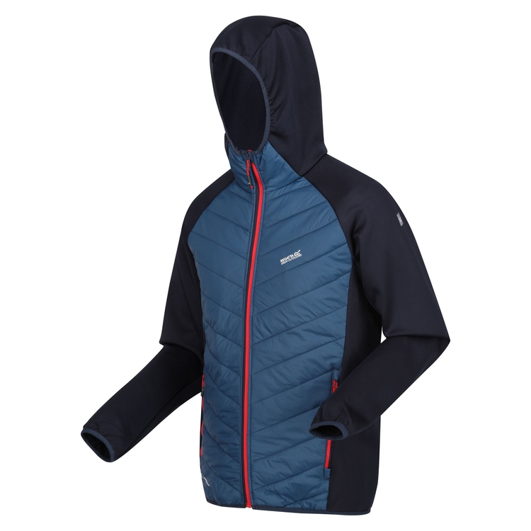 Men s Andreson VIII Hybrid Jacket Moonlight Denim Navy Danger Red Regatta UK
