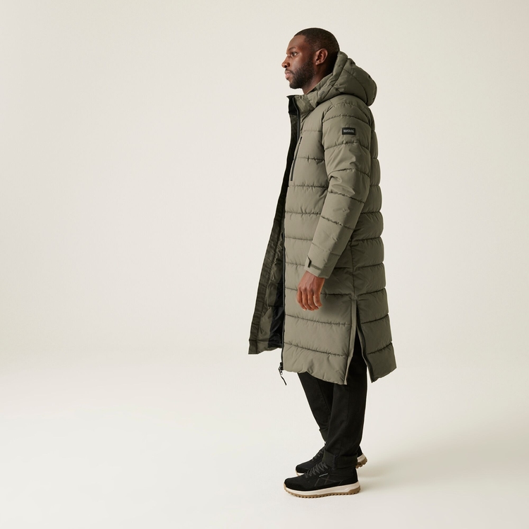 Longline padded jacket best sale