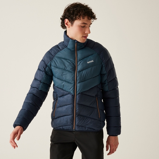 Padded navy jacket store