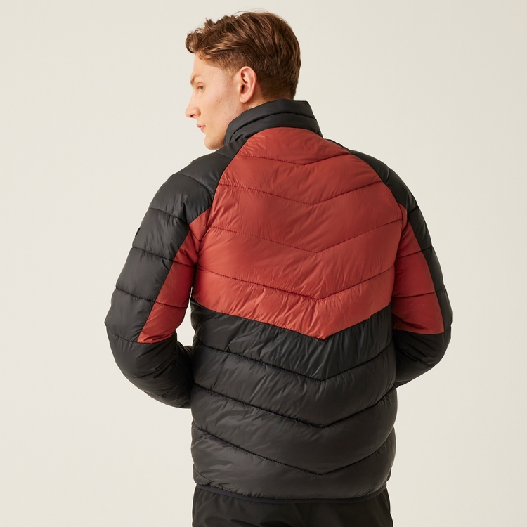 Men s Dalent Padded Jacket Red Ochre Black