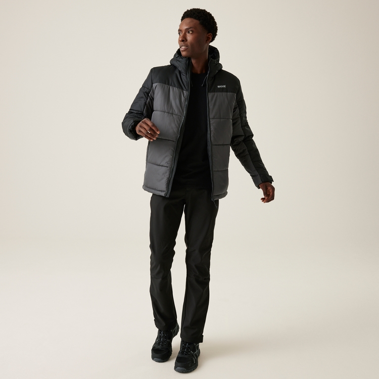 Dark grey padded jacket outlet