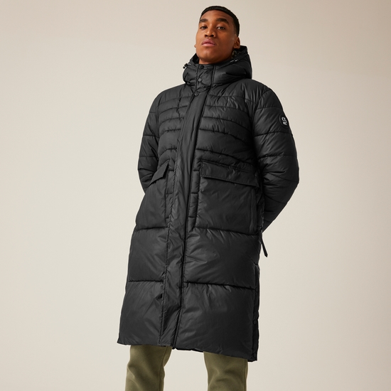 Mens long padded winter coats 2025
