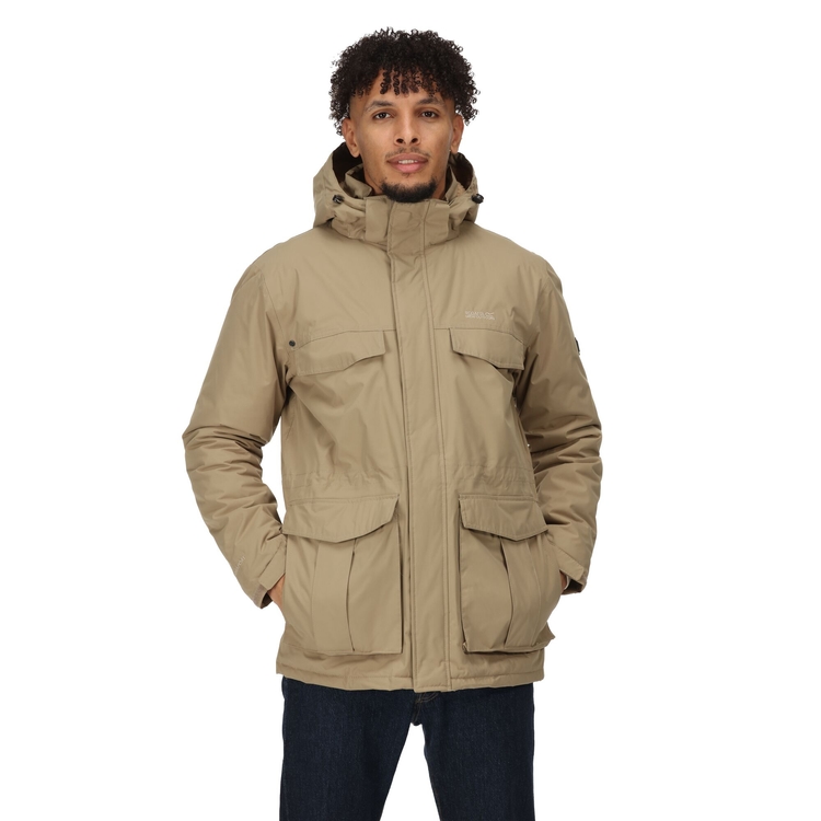 Palben Homme Parka chaude impermeable a capuche Beige Regatta FR