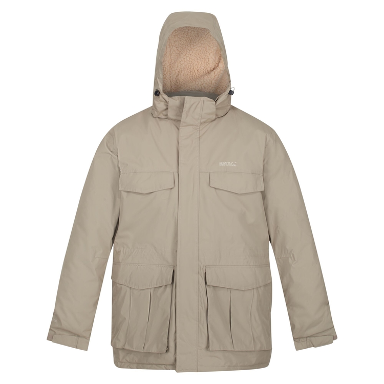 Palben Homme Parka chaude impermeable a capuche Beige Regatta FR