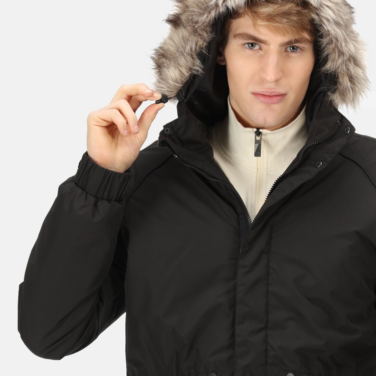 Men s Salinger III Parka Jacket Black Regatta ROW