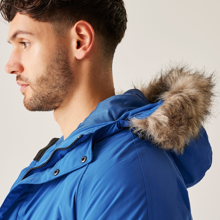 Blue parka mens new arrivals