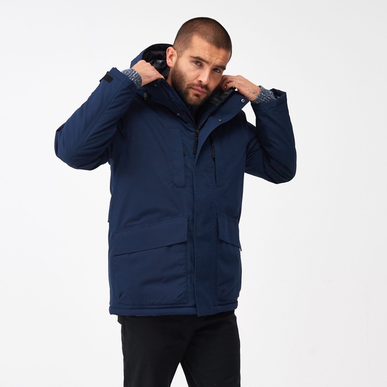 Mens navy waterproof coat cheap