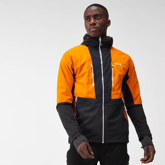 Men s Sacramento IX 2 in 1 Waterproof Jacket Ash Orange Pepper Burnt Copper