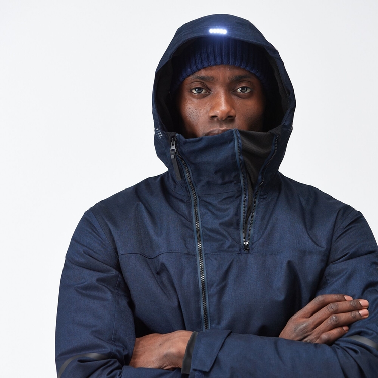 Jacket with headphones built in clearance