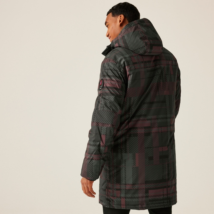 Christian Lacroix Men s Long Waterproof Jacket Tartan Print Regatta UK