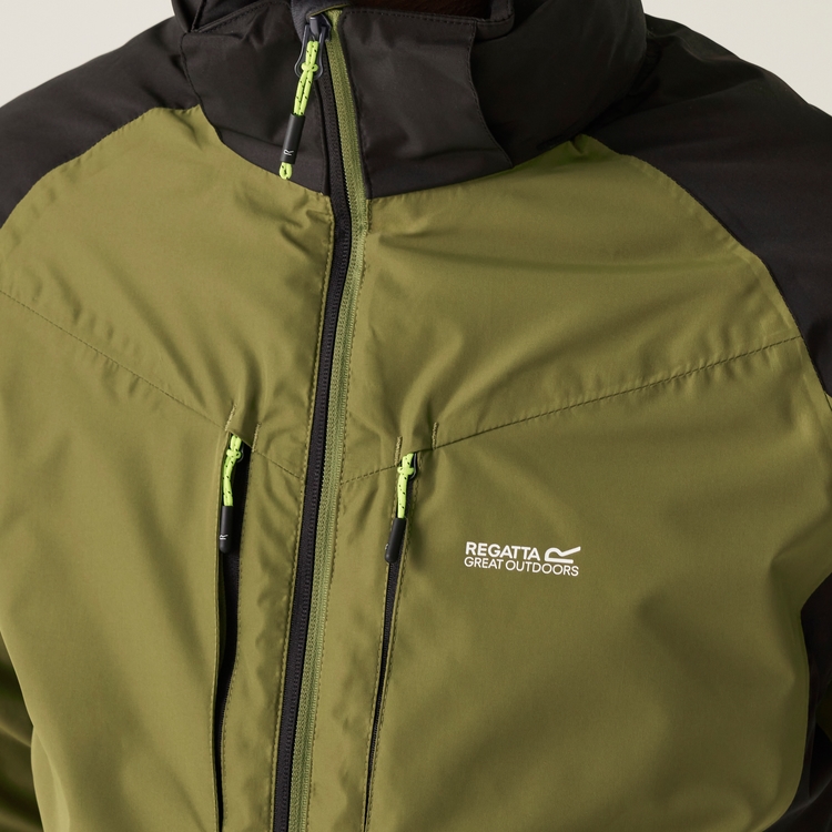 Men s Winter Calderdale II Waterproof Jacket Nephrite Green Black Regatta UK