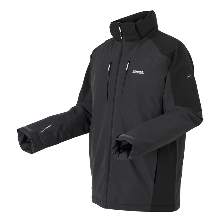 Men s Winter Calderdale II Waterproof Jacket Ash Black Regatta UK