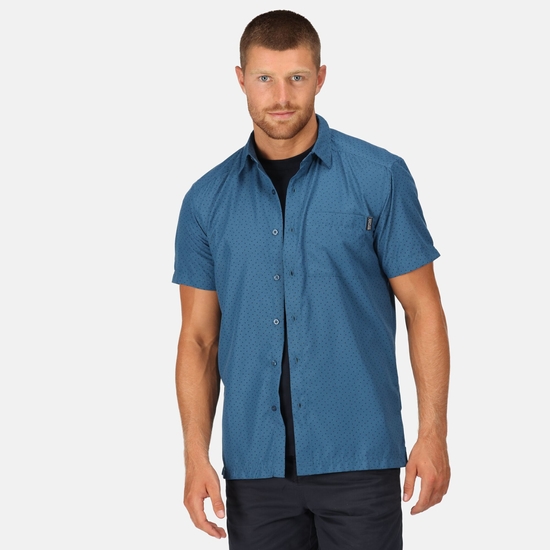Mindano VII Homme Chemise a manches courtes Bleu Regatta FR