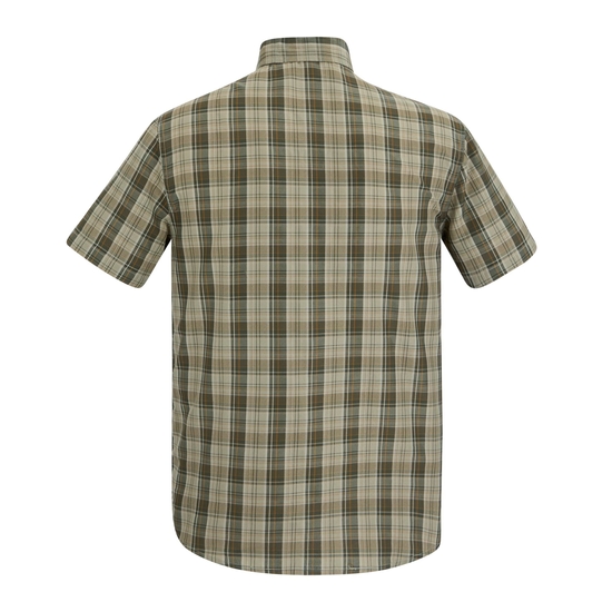 Men's Mindano Short Sleeve Shirt Light Sage Multi Cross Check 
