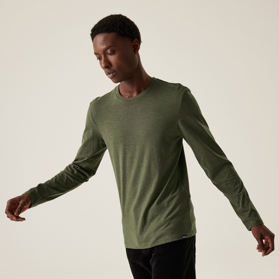 Tee shirt vert manche longue outlet