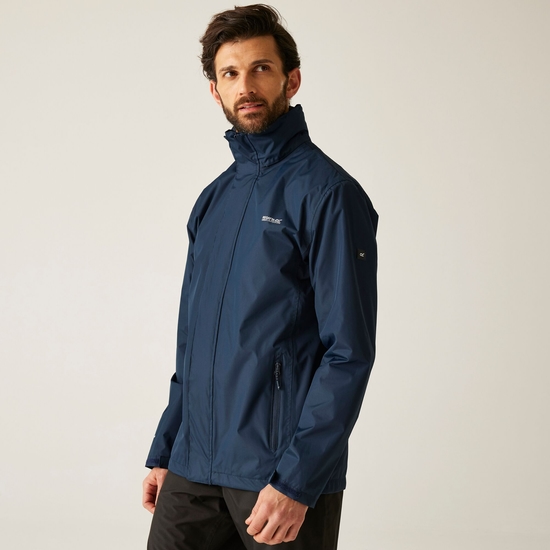 Men's Matt Waterproof Jacket Navy Navy