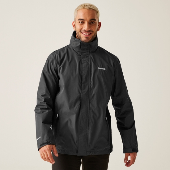Men s Matt Waterproof Jacket Ash Black Regatta UK