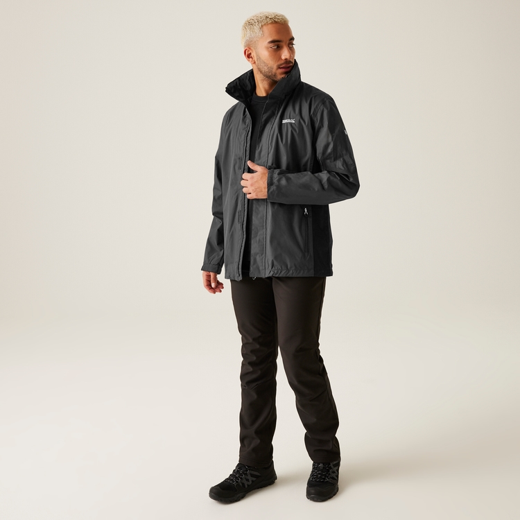 Men s Matt Waterproof Jacket Ash Black Regatta UK