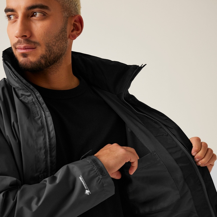 Men s Matt Waterproof Jacket Ash Black Regatta UK