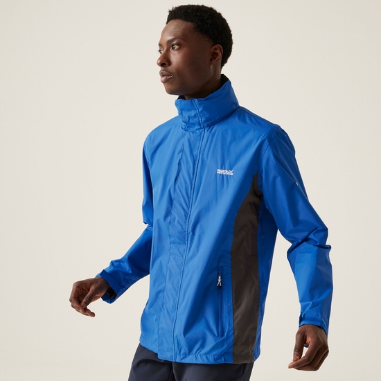 Men s Matt Waterproof Jacket Oxford Blue Iron Regatta UK