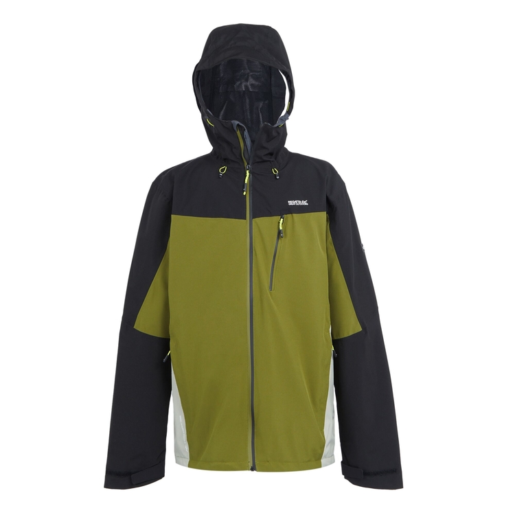 Men s Birchdale Waterproof Jacket Nephrite Green Black Regatta UK