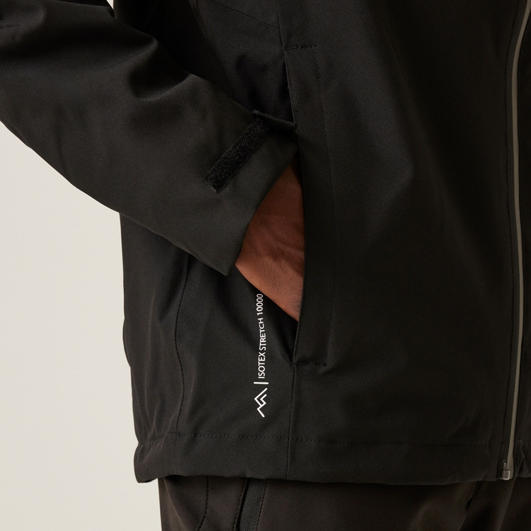Men s Birchdale Waterproof Jacket Black Magnet Regatta UK
