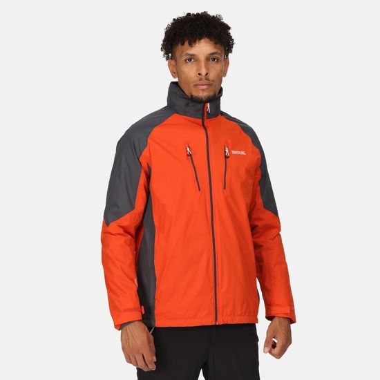 Men s Calderdale IV Waterproof Jacket Rusty Orange Ash