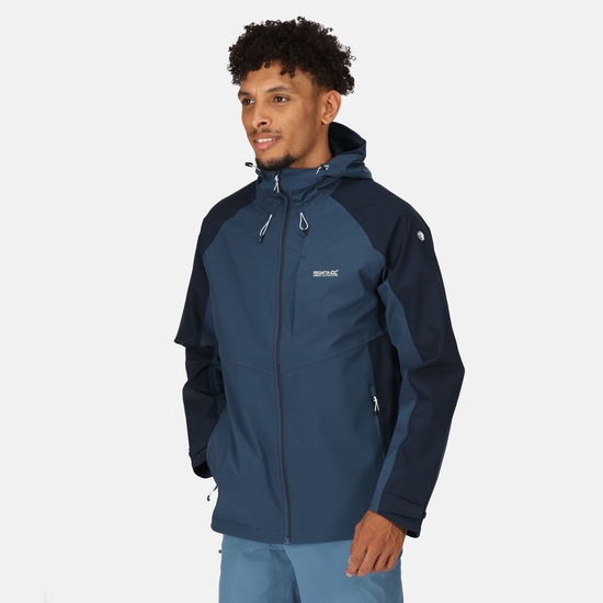 Mens navy blue waterproof jacket online