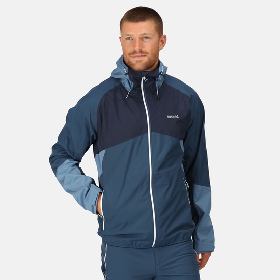 Men s Deserto Waterproof Jacket Blue Wing Navy Regatta ROW