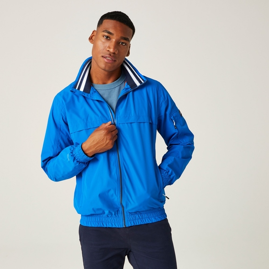 Men s Shorebay Waterproof Jacket Oxford Blue Regatta UK