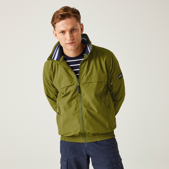 Regatta mens green waterproof jacket discount
