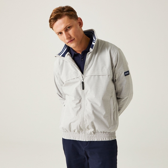 Striped waterproof jacket sale