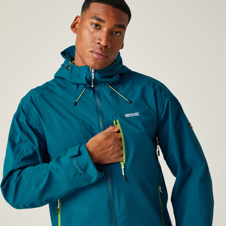 Green and blue windbreaker outlet
