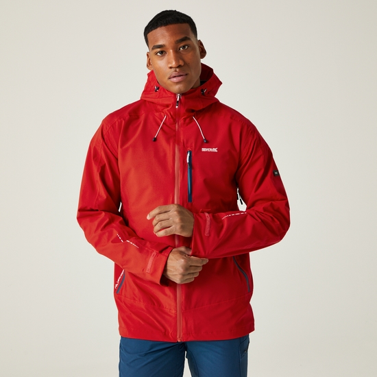 Red hiking jacket shop