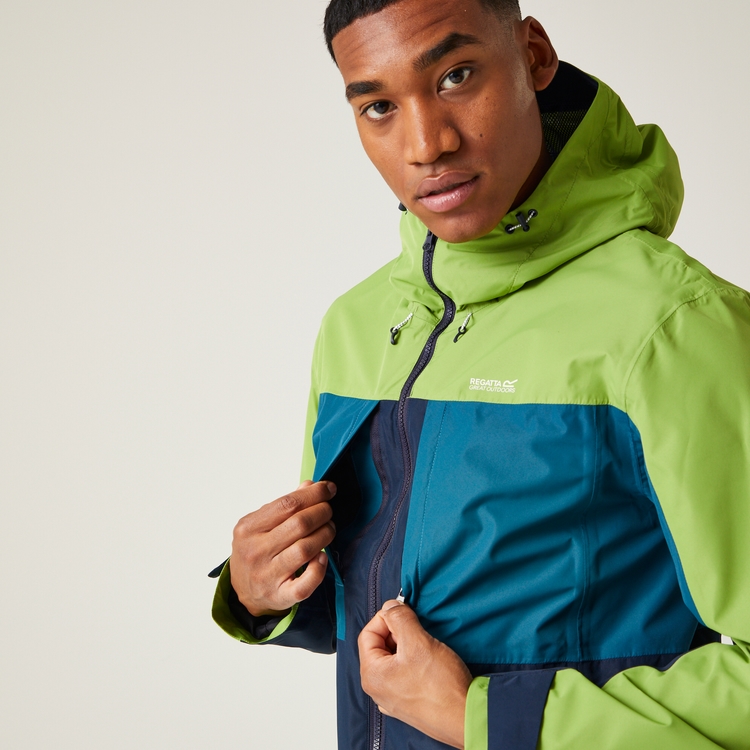Regatta mens green waterproof jacket cheap