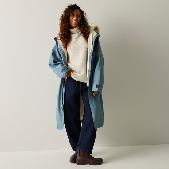 Adult's Waterproof Changing Robe - Grey Mirage | Regatta