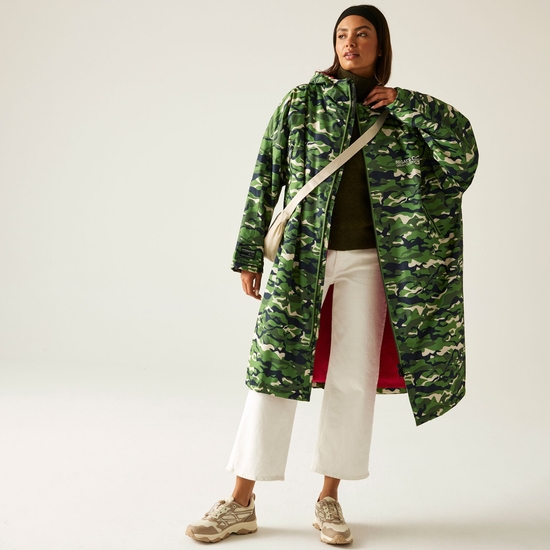 Płaszcz unisex plażowy wodoodporny Changing Robe Jasnozielony